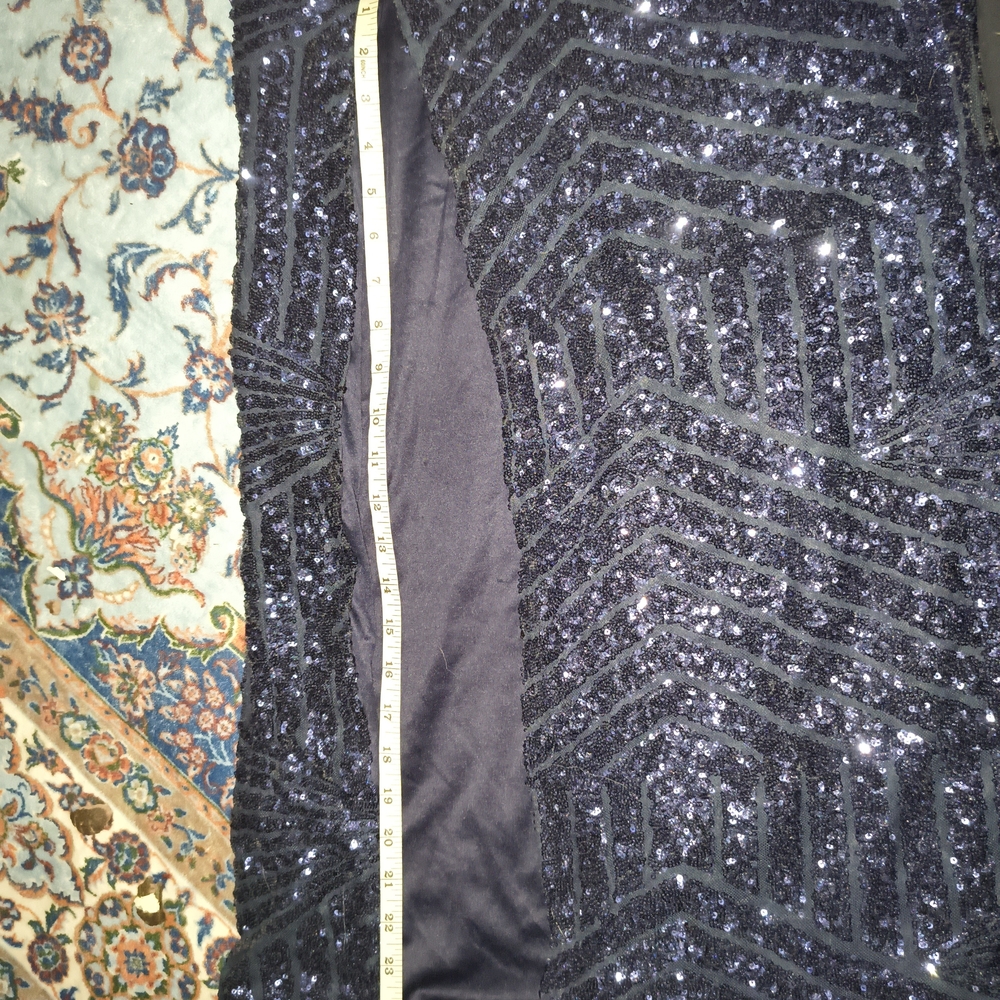 Sparkling Navy Blue Gown - Picture 4 of 6